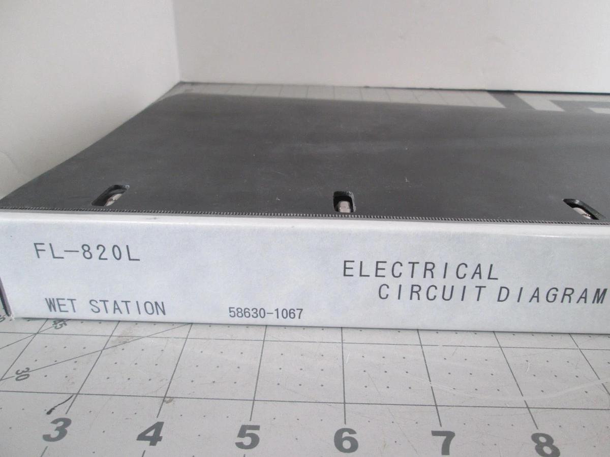 Used Screen, FL-820L, Electrical Circuit Diagram Wet Station Manual, Used