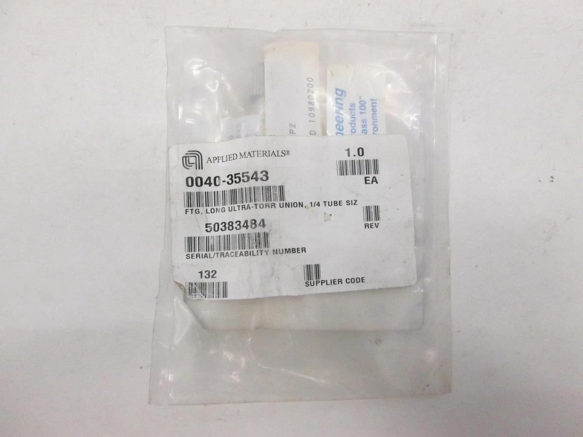 AMAT, FTG, Long Ultra-Torr Union, 1/4 Tube Size, 0040-35543, New