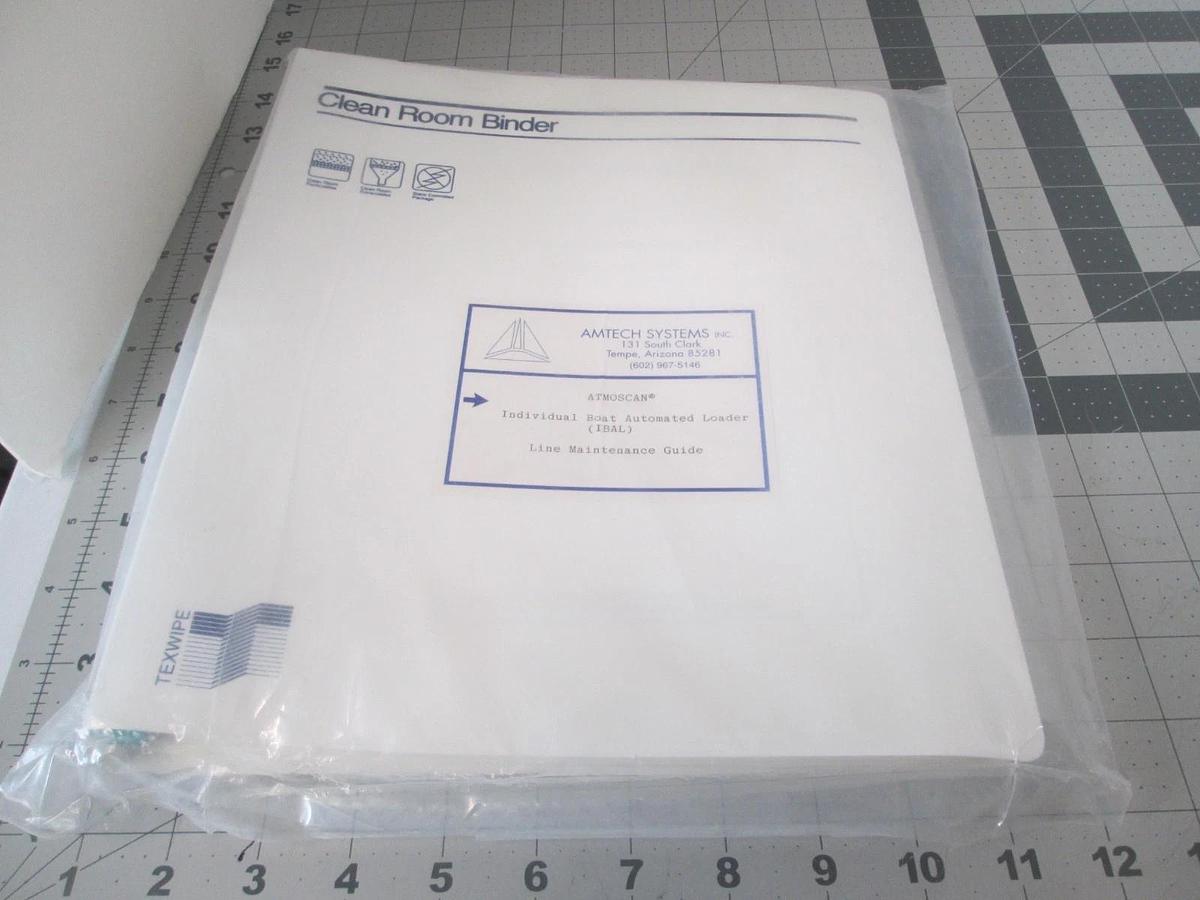 Used Amtech, Atmoscan Individual Boat Automated Loader, Line Maintenance Guide,Used