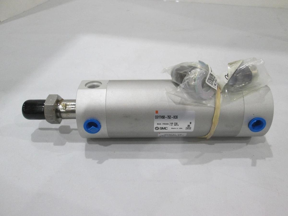 SMC, CG1TH50-75Z-XC6, Double Acting Air Cylinder w/ CG-T050, New