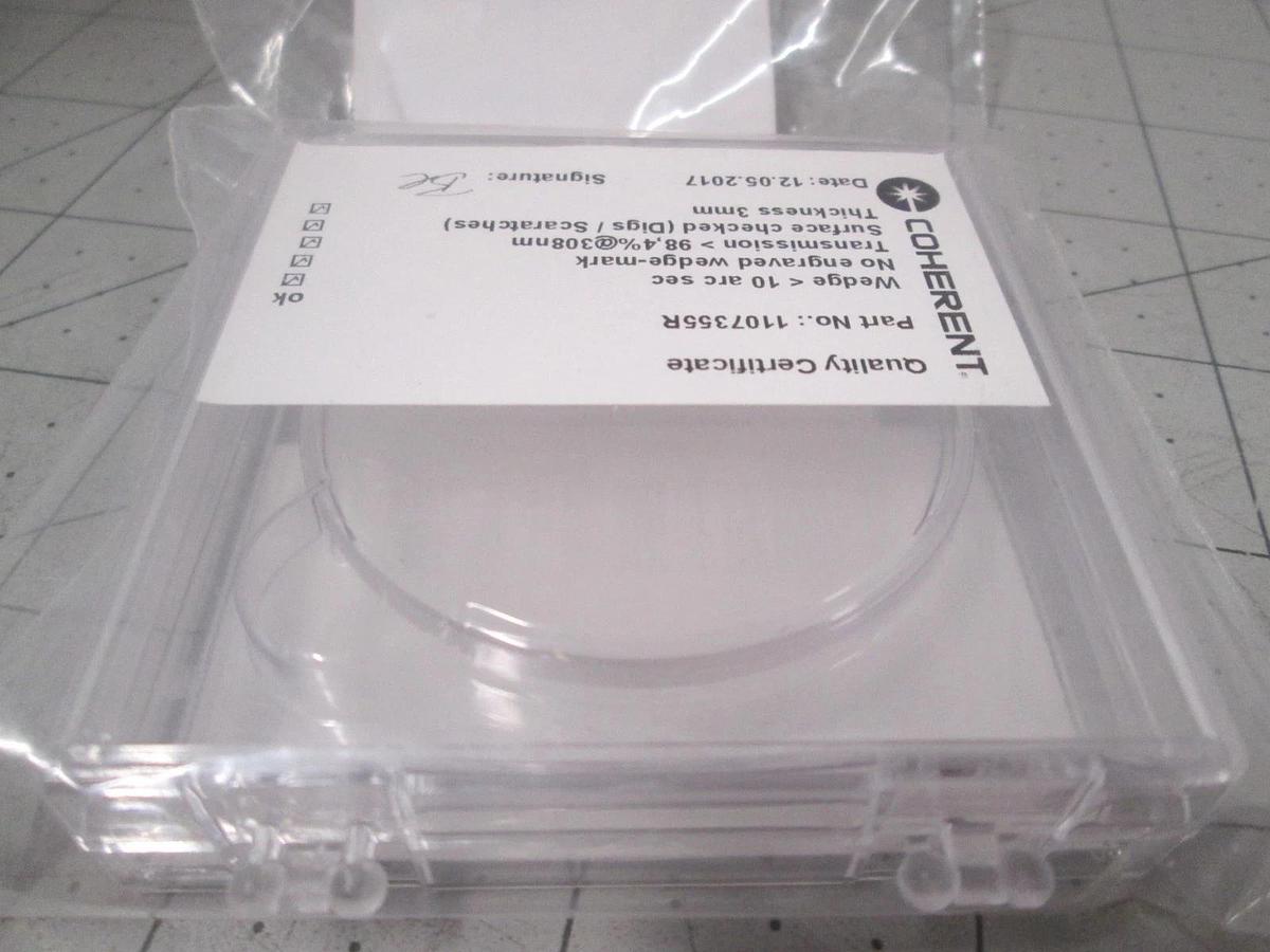 Coherent, Window Sapphire, 1107355R, AR/AR 308 NM 50 x 3mm, New