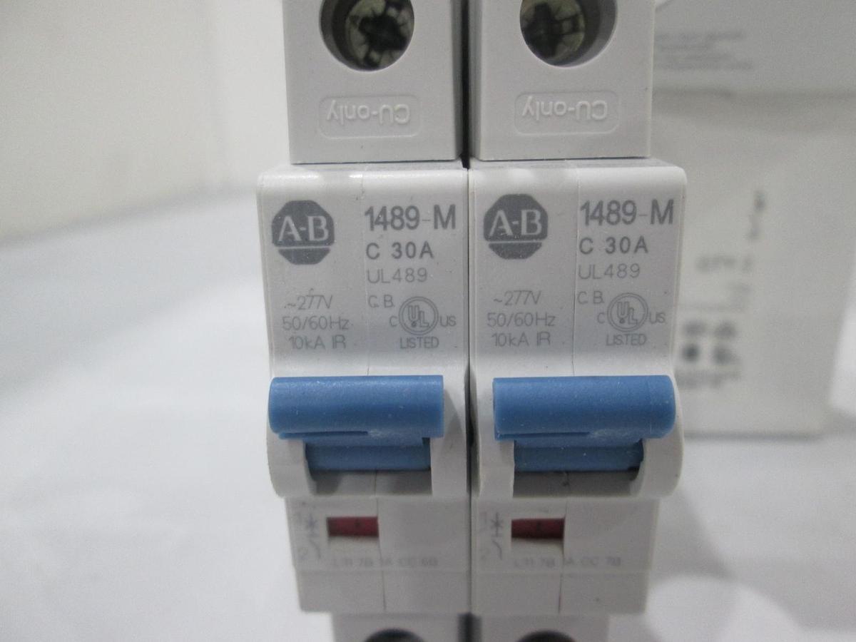 Allen Bradley, 1489-M1C300, Circuit Breaker, Single Pole, 30A, New, Lot of 2