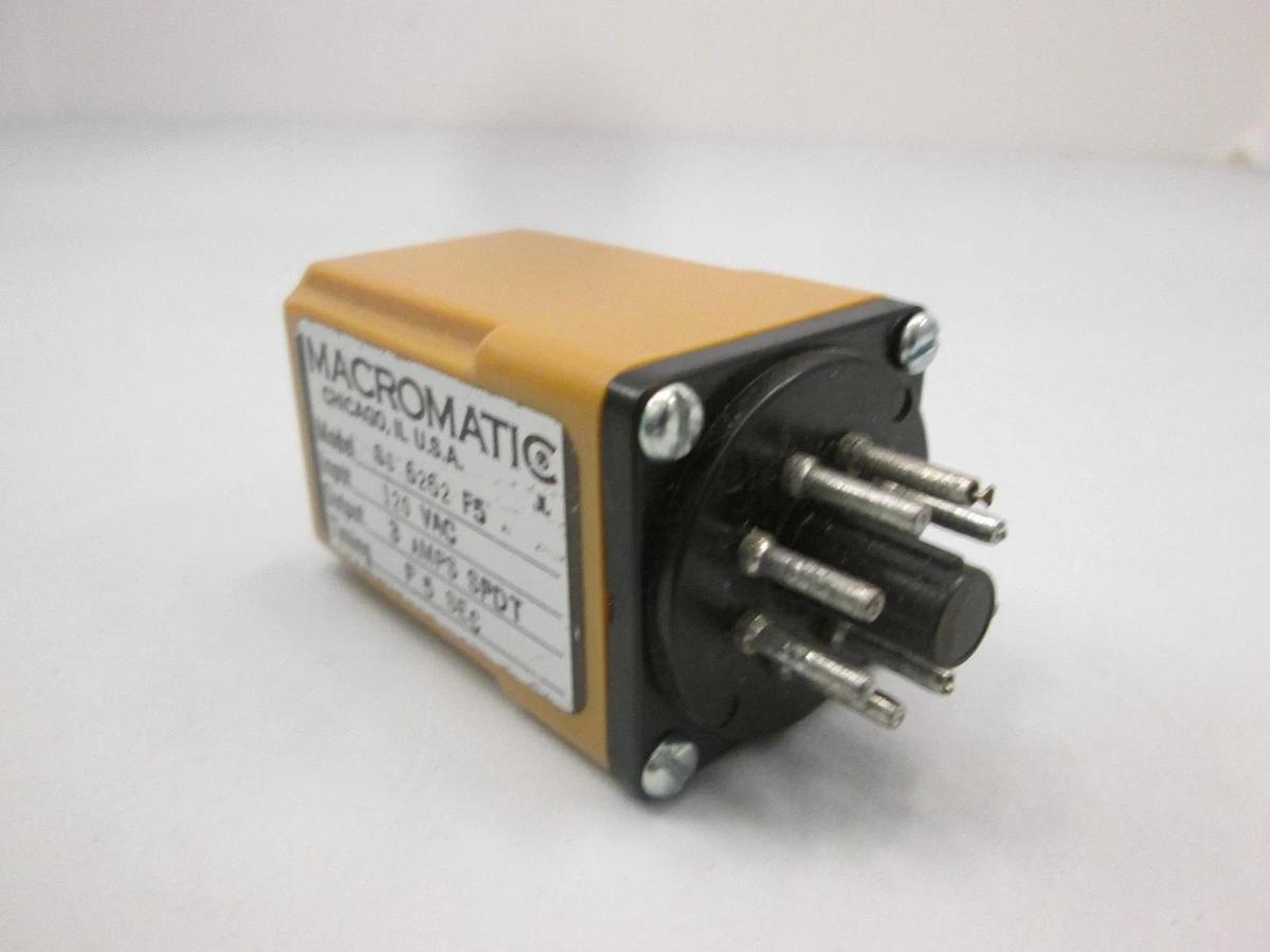 Used Macromatic, SS 6262 F5, 120 VAC Relay, Used