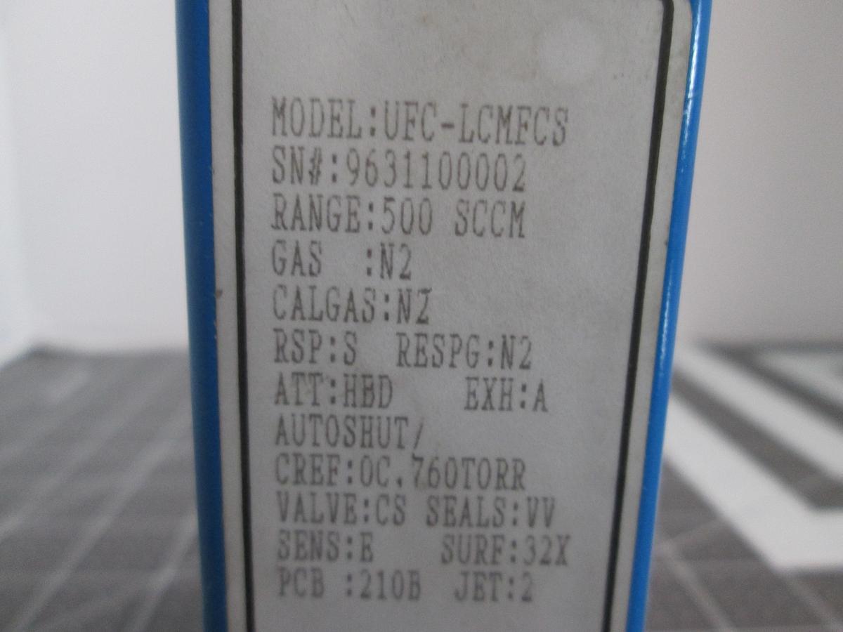 Used UNIT Instruments, UFC-LCMECS, Mass Flow Controller 500 SCCM N2 Nitrogen MFC