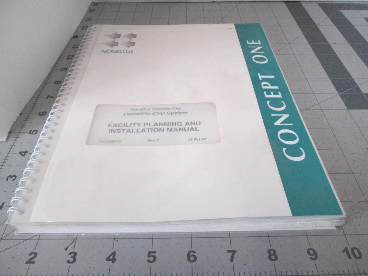 Used Novellus, Dielectric CVD System, Facility Planning and Installation Manual, Used