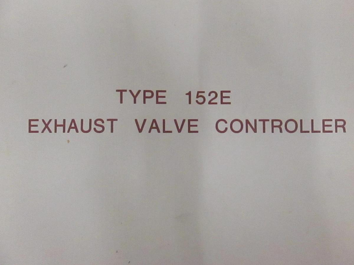 Used MKS Type 152E Exhaust Valve Controller, 195-112358A-4/90, Used