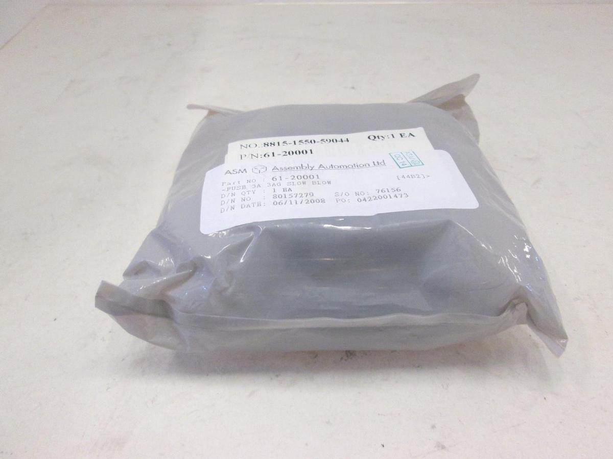 ASM, Fuse 3A, 3AG Slow Blow, 61-20001, New