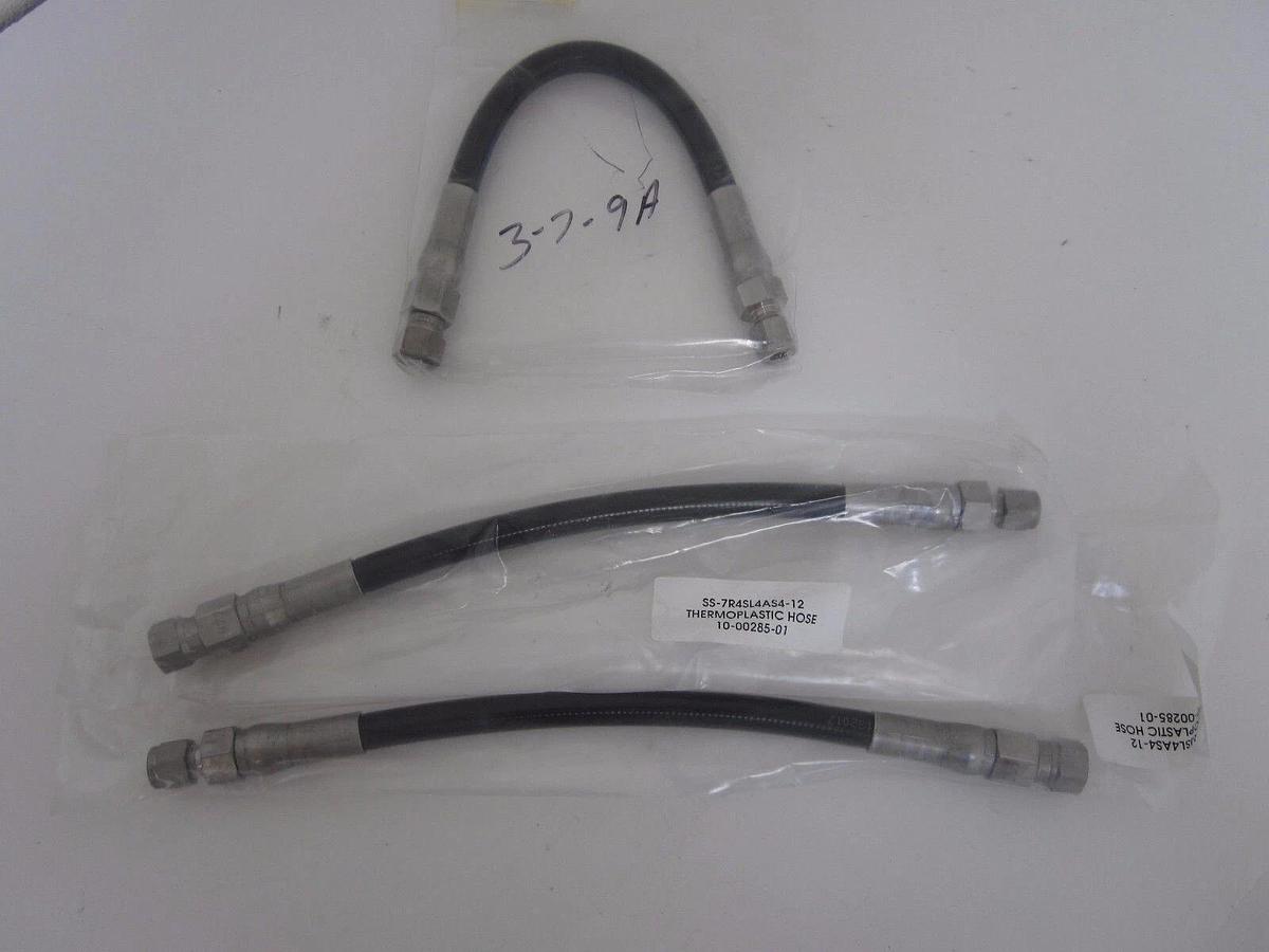 Swagelok Thermoplastic Hose SS-7R4SL4AS4-12, 1/4" SAE x Swagelok Tube - LOT of 3
