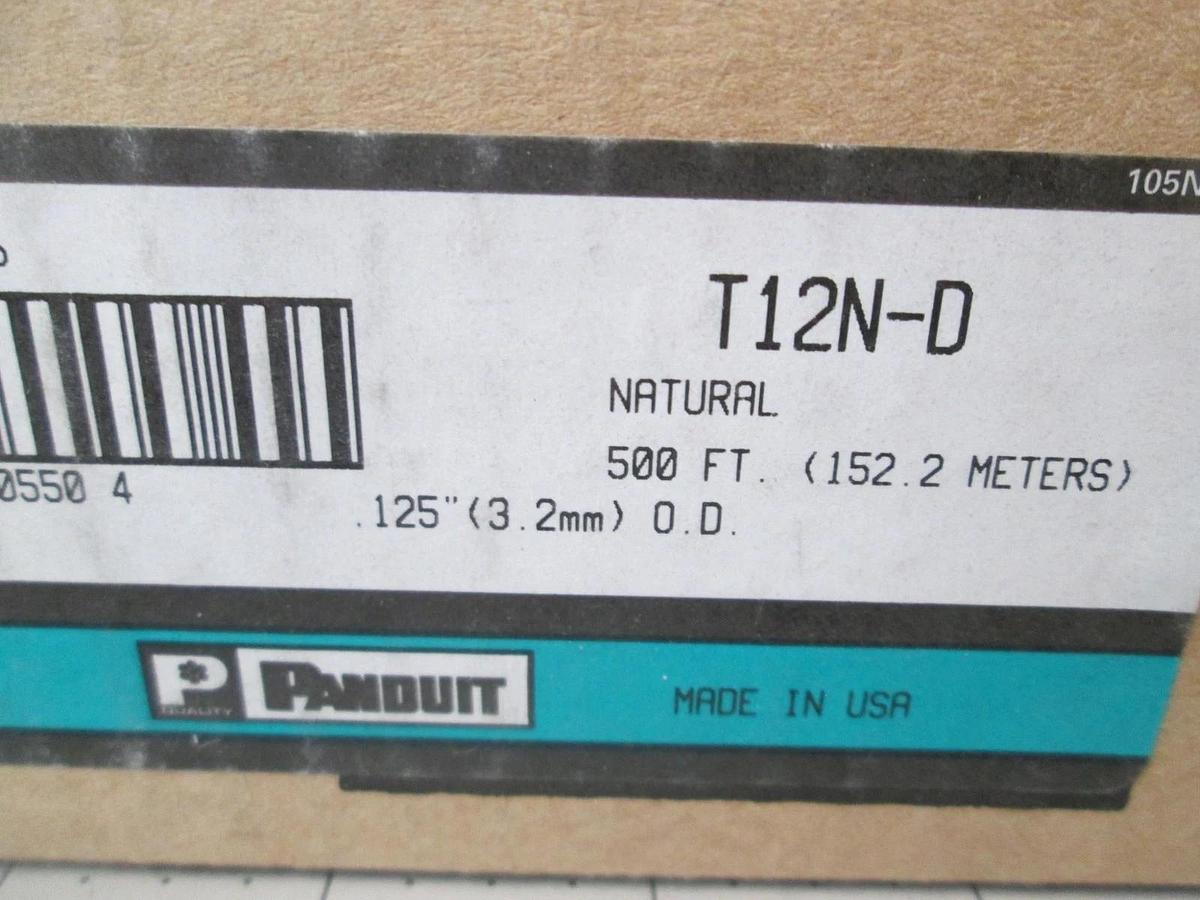 Panduit, T12N-D, Spiral Wrap, 0.125", Natural, 500Ft, New