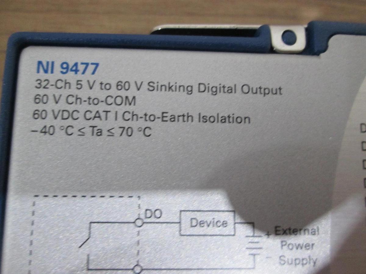 Used National Instruments, NI 9477, 32-Ch 5V- 60V Sinking Digital Output, Used