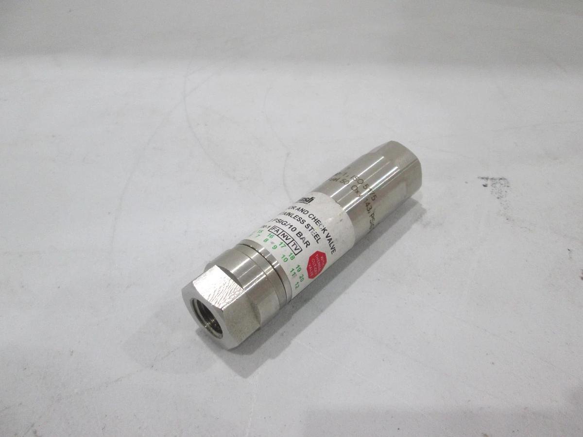 SuperFlash, Flash Arrestor and Check Valve, DGN SS, Oxygen, New