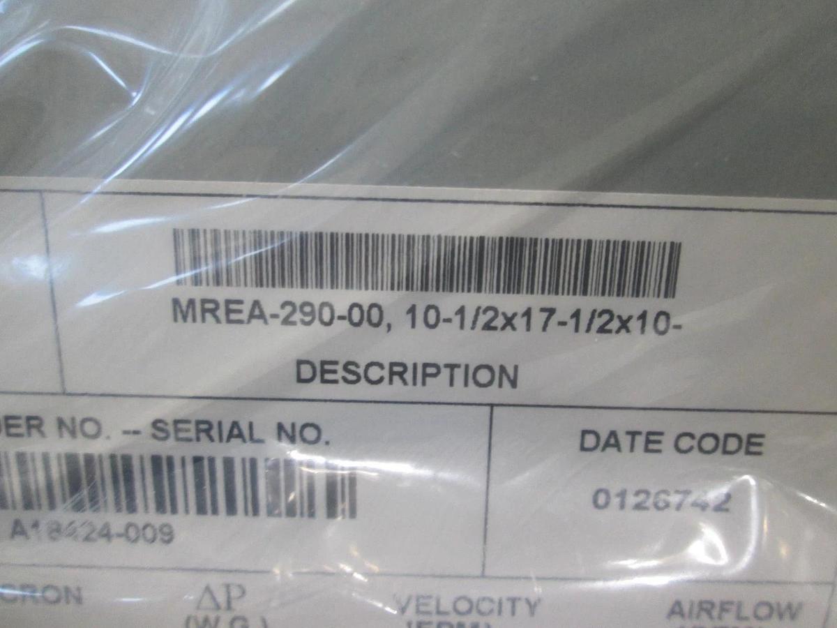 Camfil, MREA-290-00, Filtra Ultra-Pac, Trea Series Cleanroom Hi Filter, New
