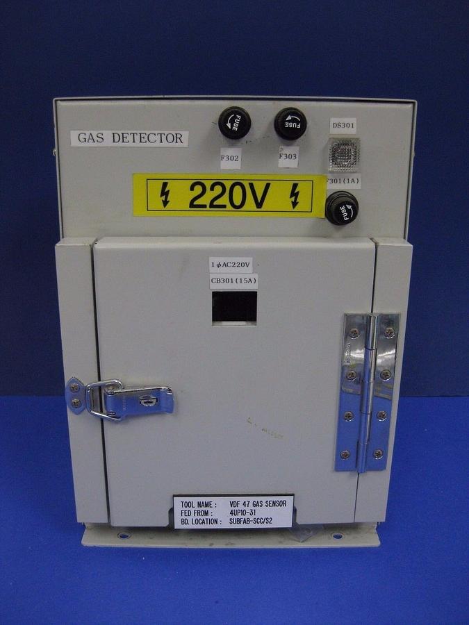 Used TEL Tokyo Electron VDF 47 Gas Sensor Breaker Box w/ 220V Breaker , Used
