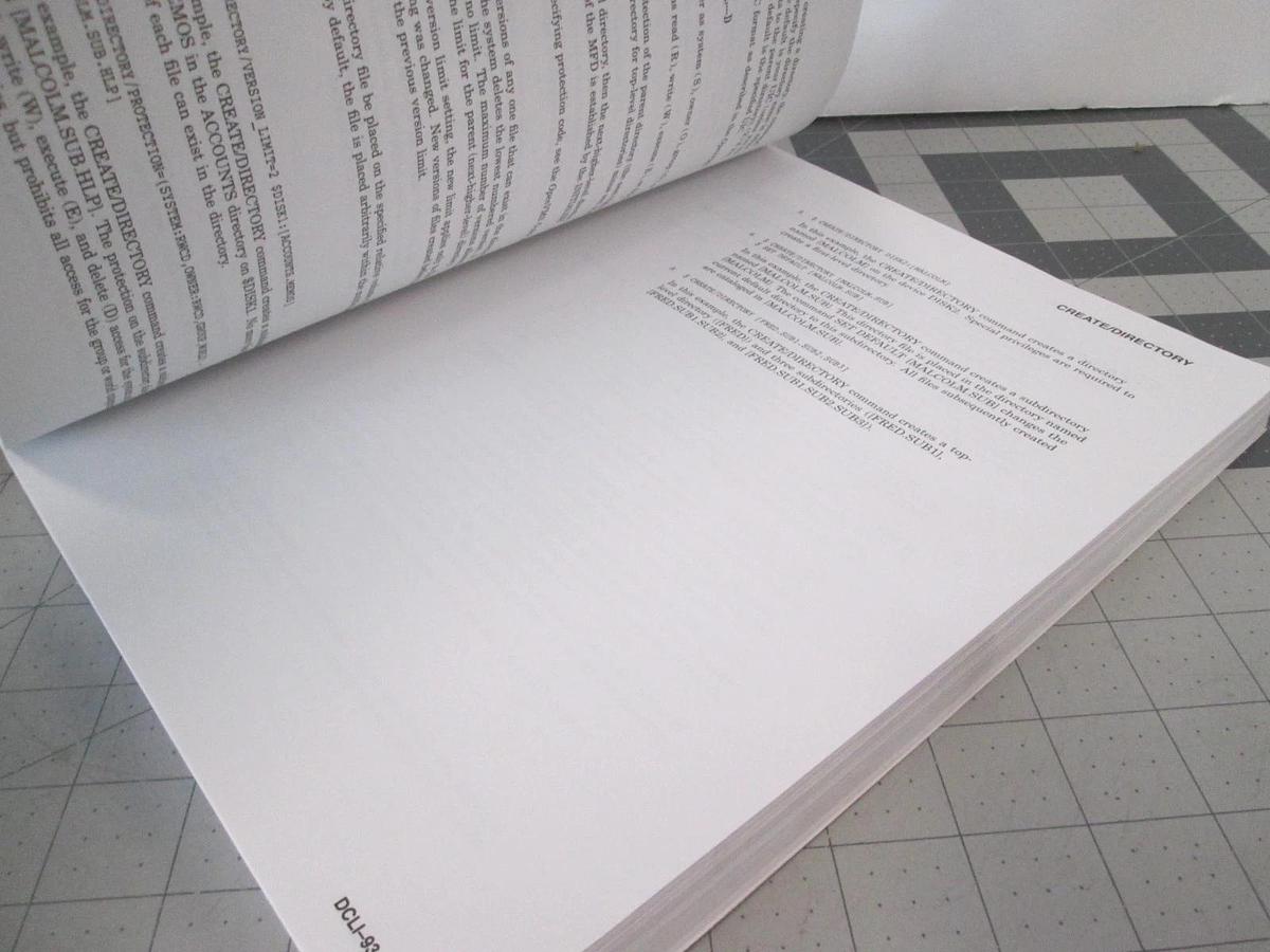 Used Digital, OpenVMS DCL Dictionary: A-M, Used