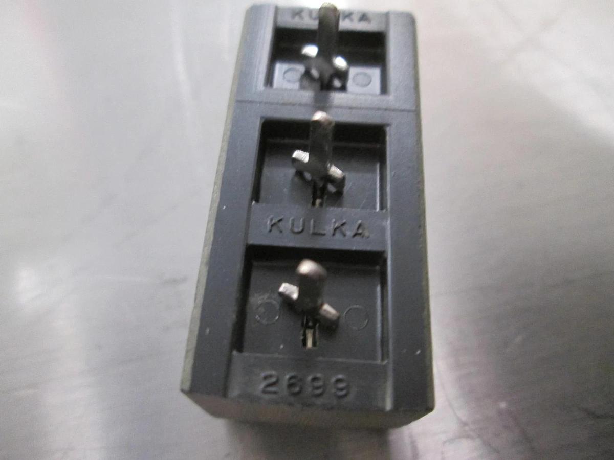 Kulka, 2699, 3 Position Single Row Terminal Barrier, 119-7080, New, Lot of 25