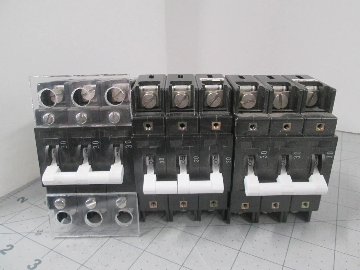 Airpax, IELHR111-26267-9-V, 30A, 3 Pole, Circuit Breaker, New, Lot of 3