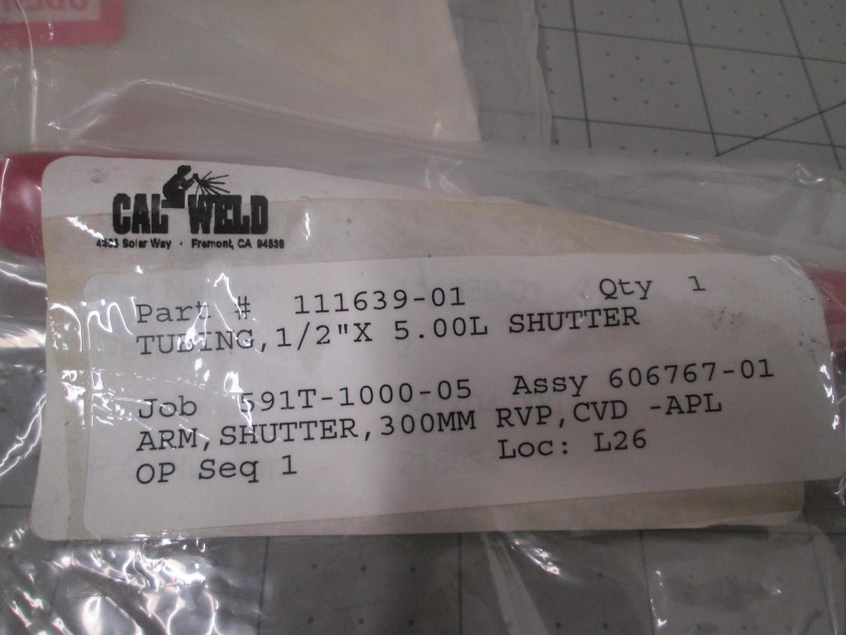 SPT Micro, SS Tube, 1/2" OD x 5" L, 3/8" ID / Slight S Curve, New, Lot of 4