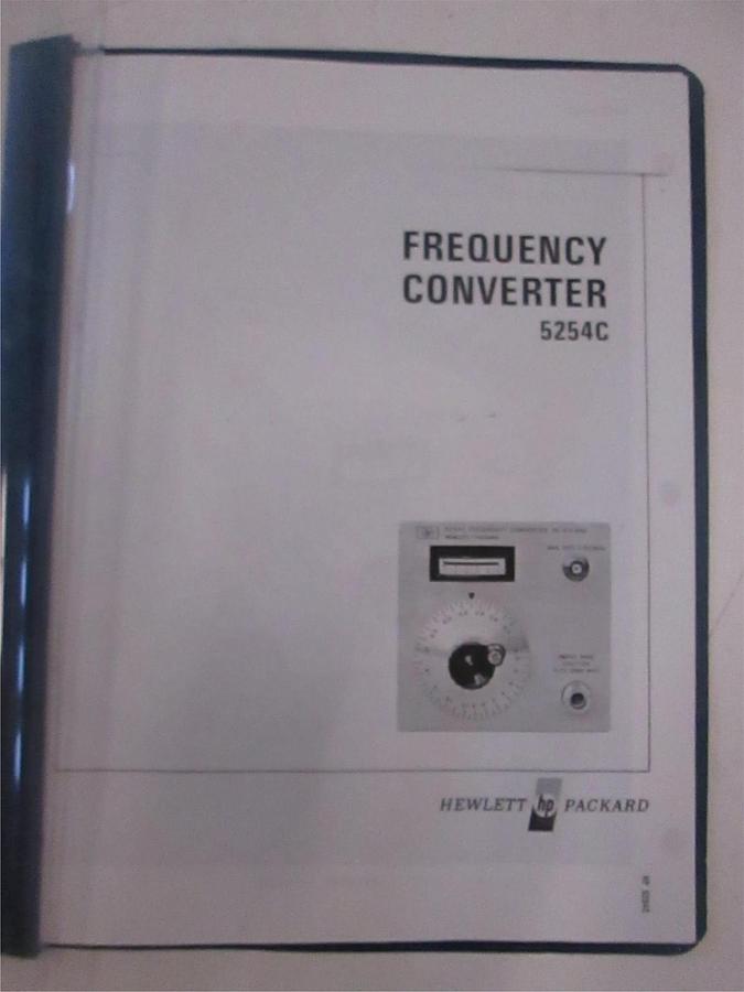Used HP 5254C Frequency Converter Operating Manual, Used