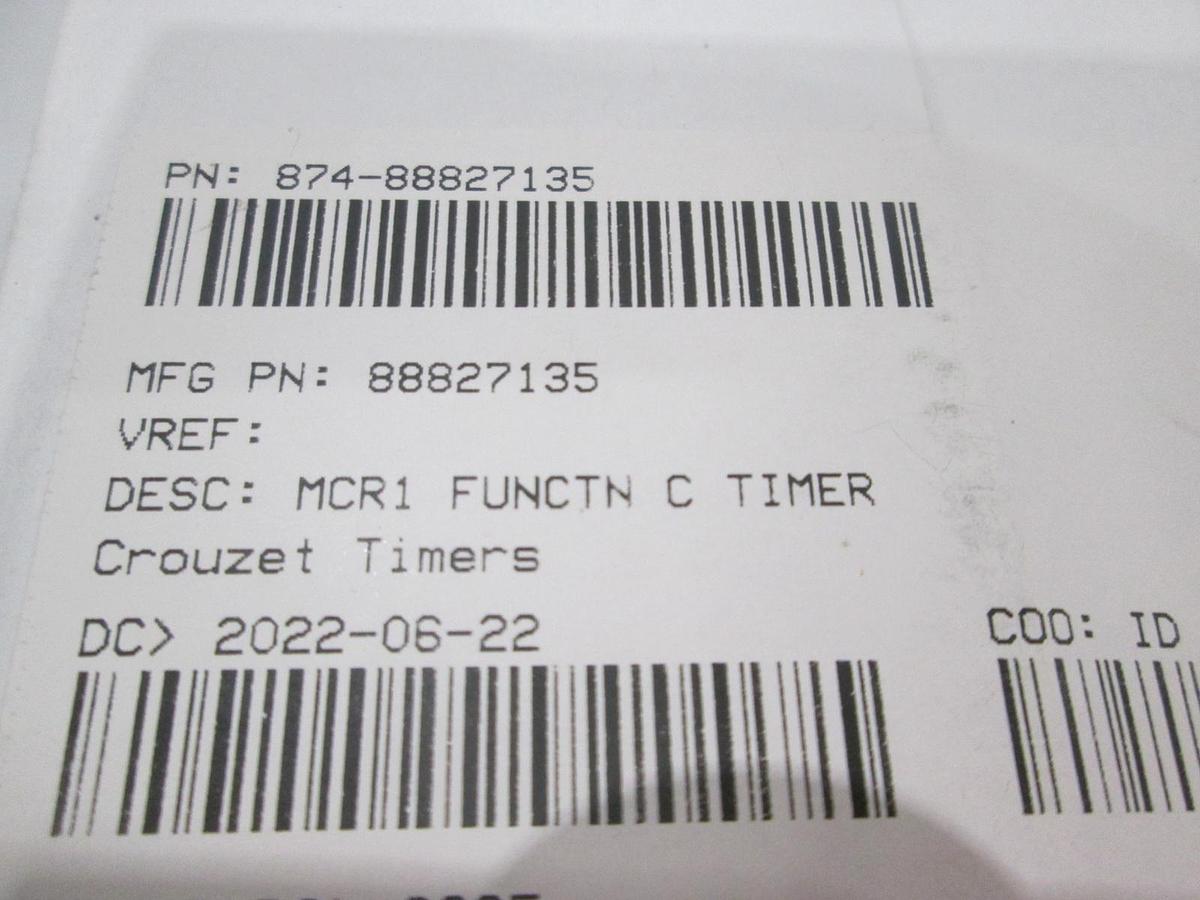 Used Crouzet, MCR1 Function C Timer Relay, New, Lot of 9