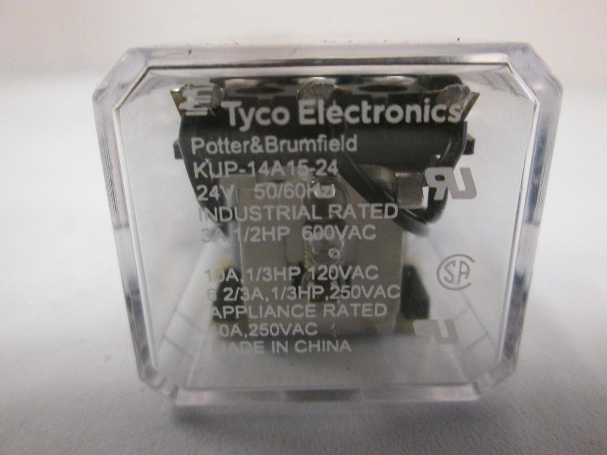 Used Potter & Brumfield, KUP-14A15-24, 24V Relay, Used