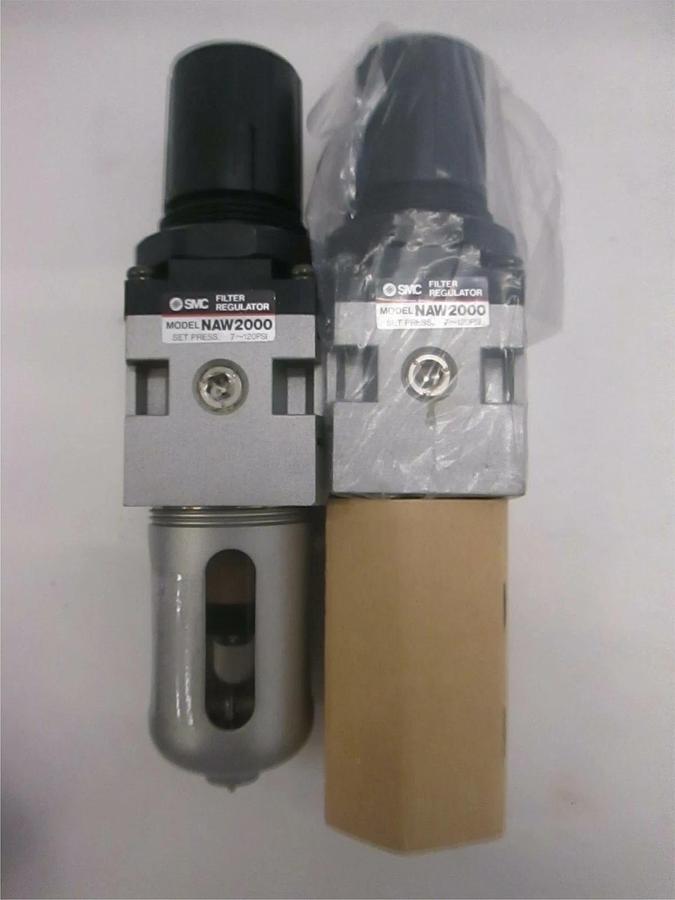Used SMC, Filter Regulator, NAW2000, New, Lot of 2