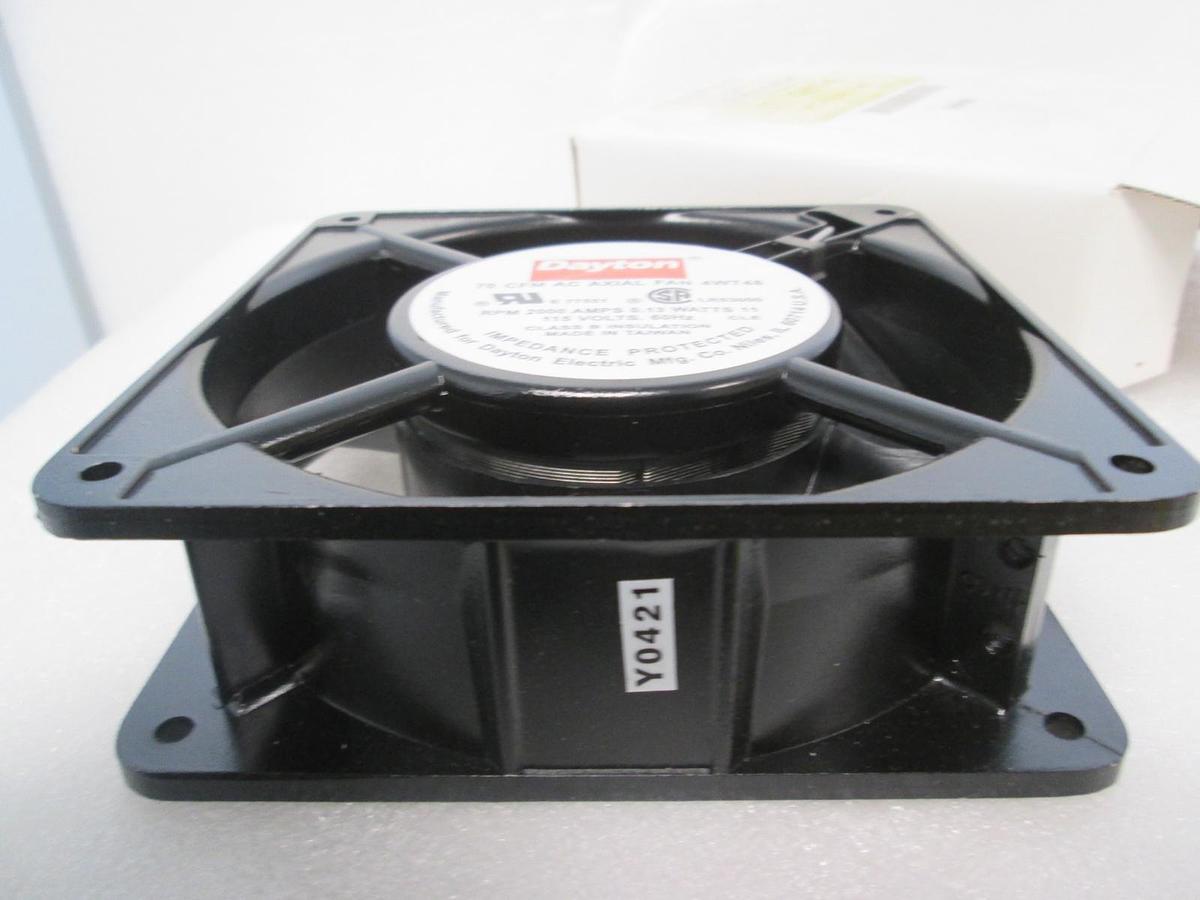 Used Dayton, AC Axial Fan, 70 CFM, 4WT48, 115V, 2000 RPM, New