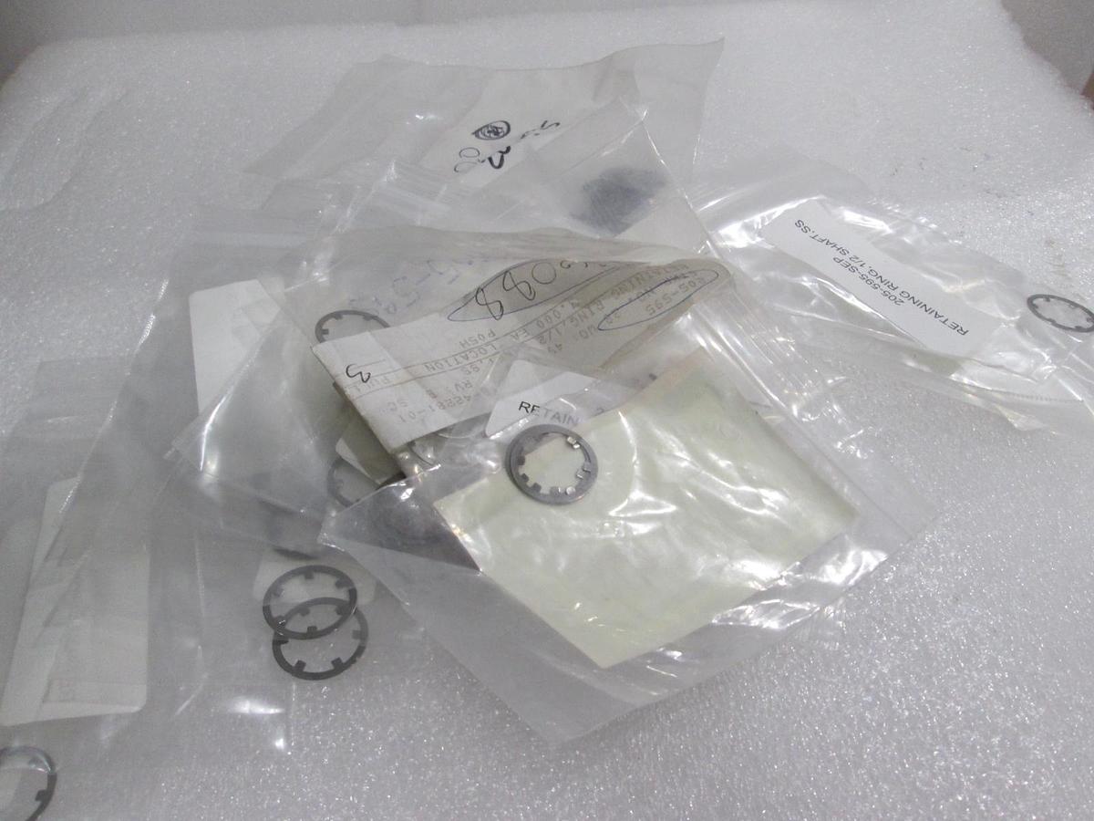 Retaining Ring, 1/2" Shaft, SS, 205-595, New, Lot of 49