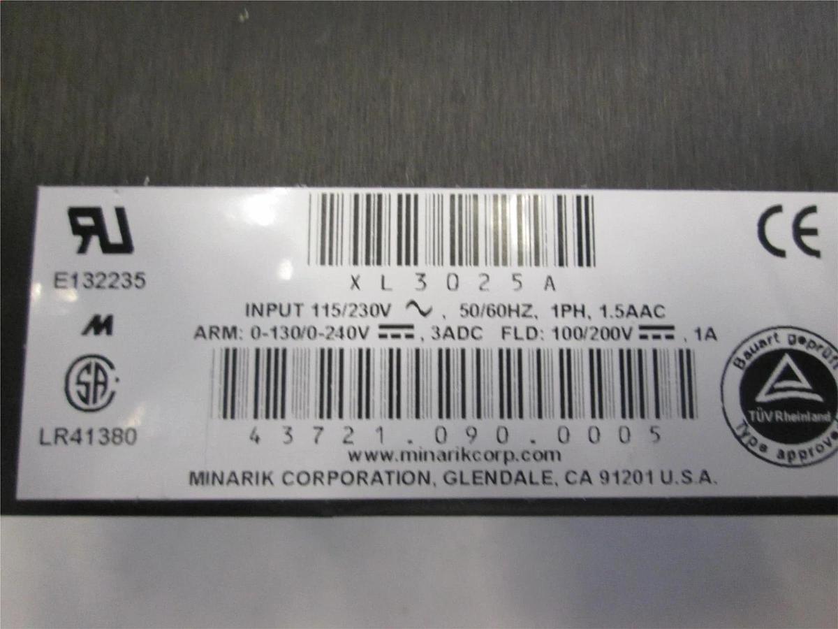 Minarik, LR41380, Motor Controller, 115/230 V, 50/60Hz, New