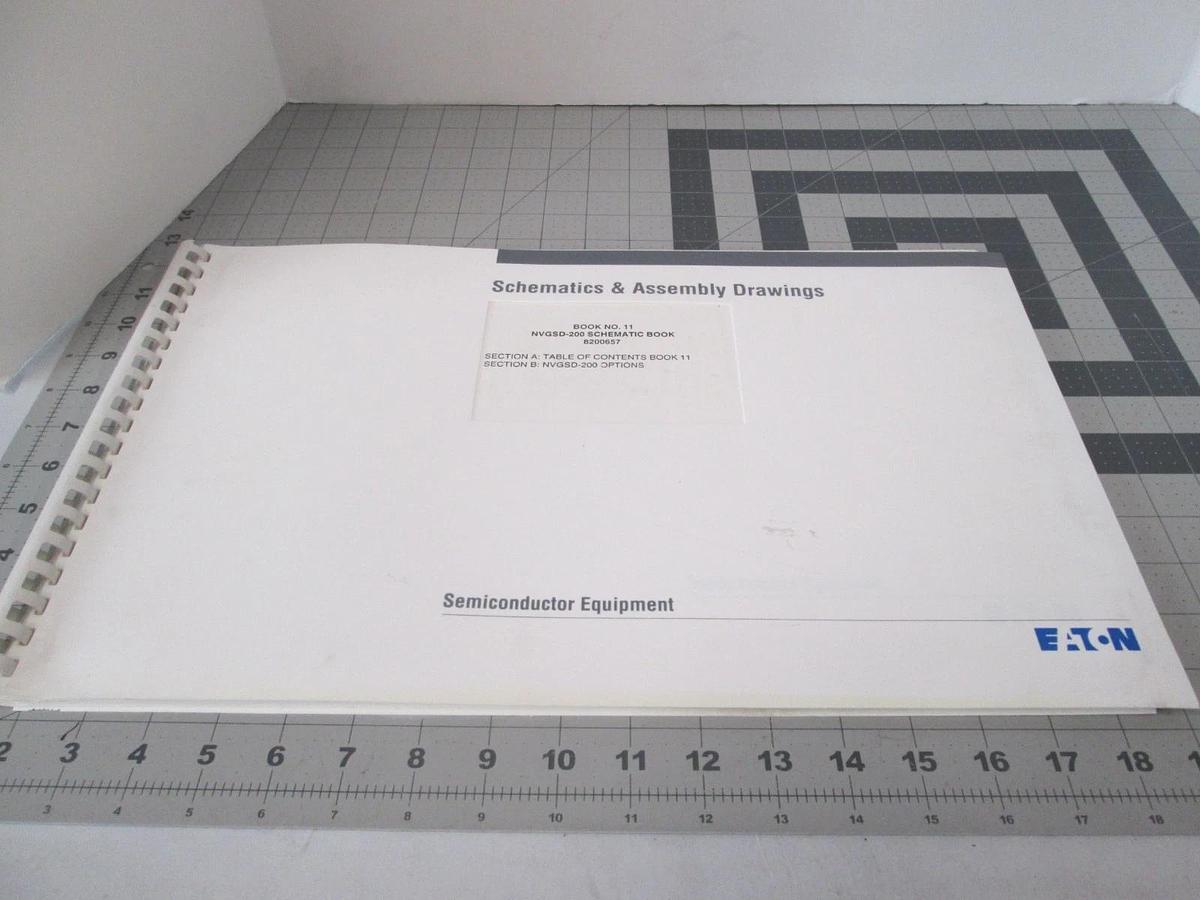 Used Eaton, NVGSD-200, Book 11, Schematics and Assembly Drawings, Used