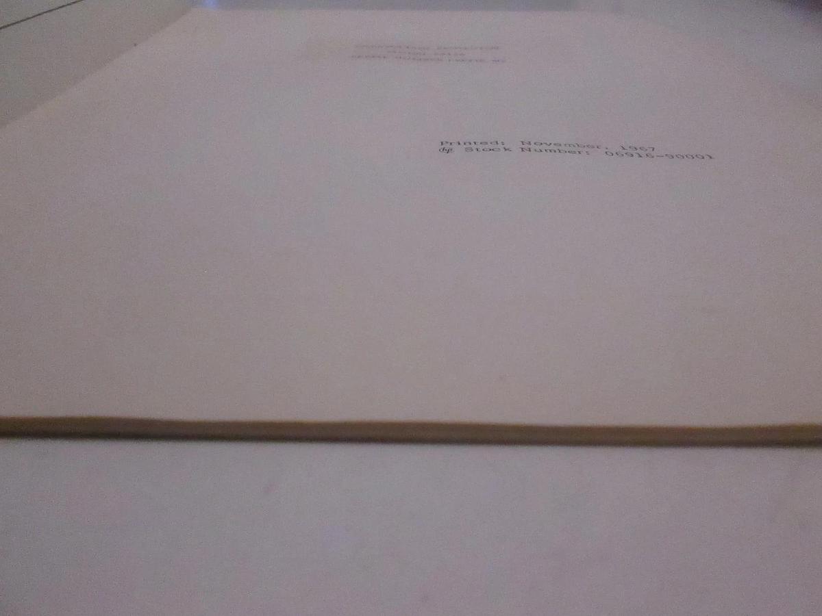 Used HP Model 6916A Overvoltage Protector Operating and Service Manual, Used