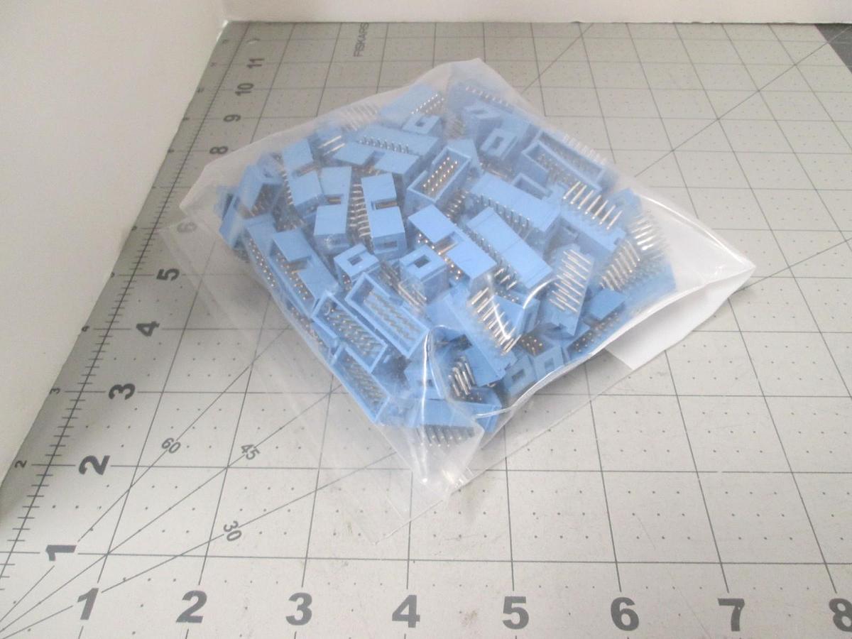 AMP, Connector, 609-1407, Ribbon, 14 Pos Male, 90 Deg Mount, New, Lot of 100