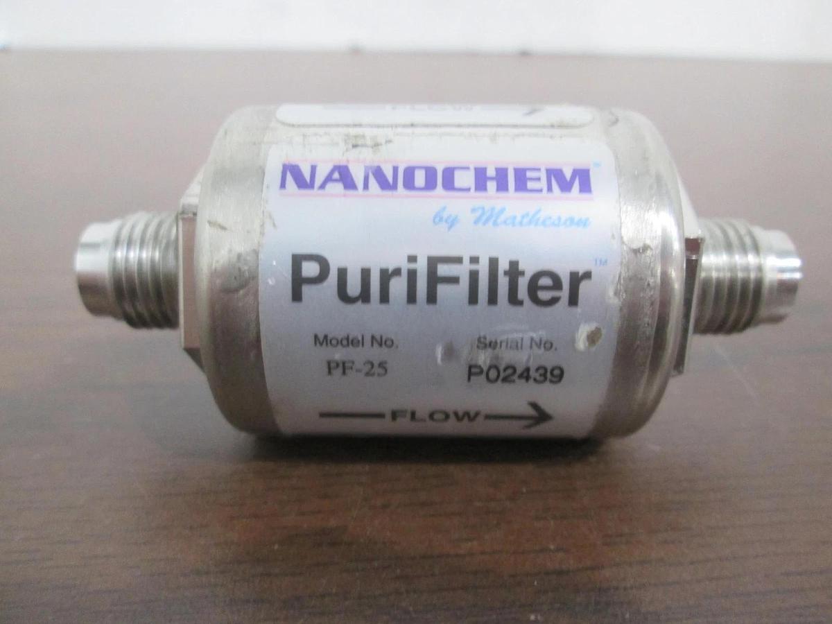Used Matheson, Nanochem, PF-25, Purifilter, Used
