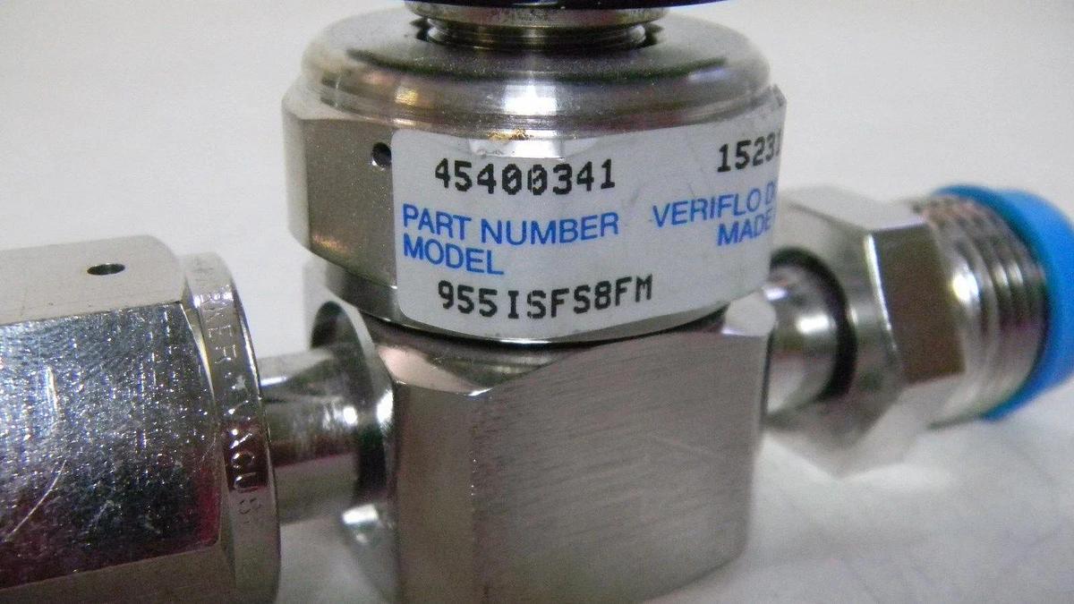 Used Veriflo Parker 955ISFS8FM Valve, 1/2" MVCR x 1/2" FVCR, LOT of 5 Used