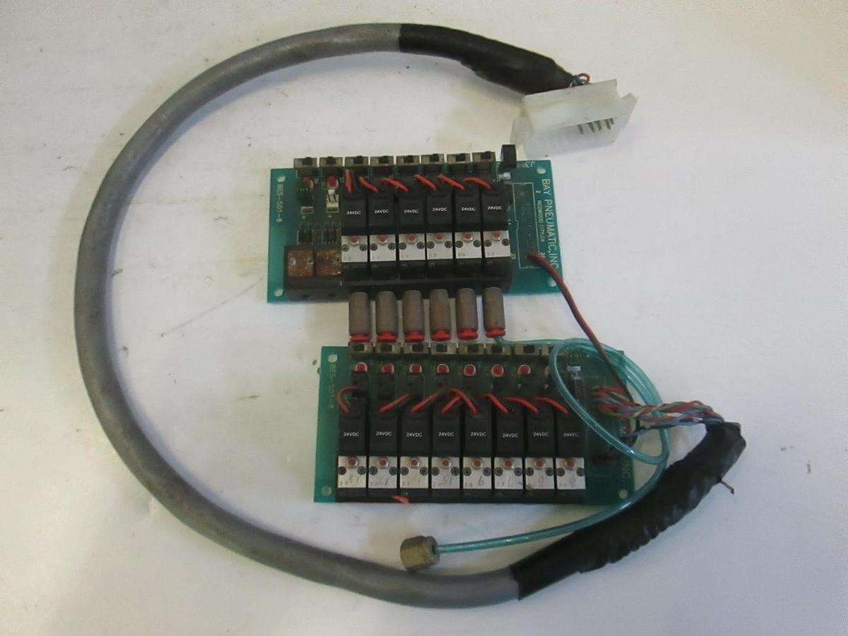 Used Bay Engineering Systems BES-501-8 Pneumatic Valve Interface, PCB Manifold, Used
