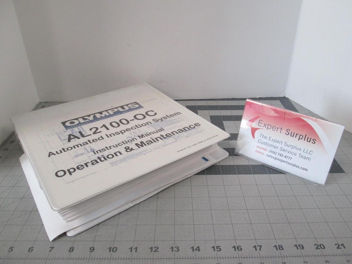 Used Olympus, AL2100-OC, Operation and Maintenance Instruction Manual, Used