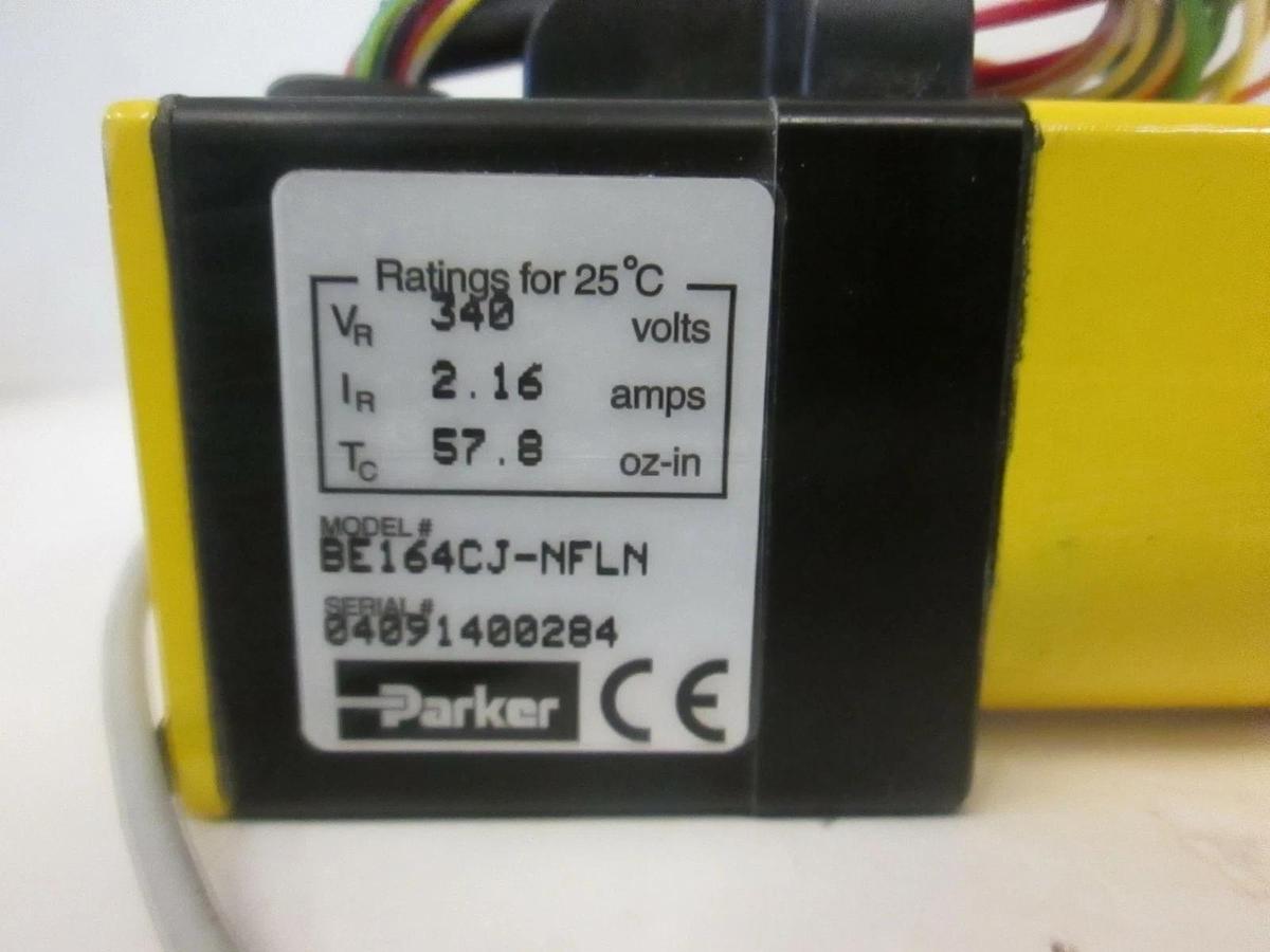 Used Parker BE164CJ-NFLN Servo Motor, Used