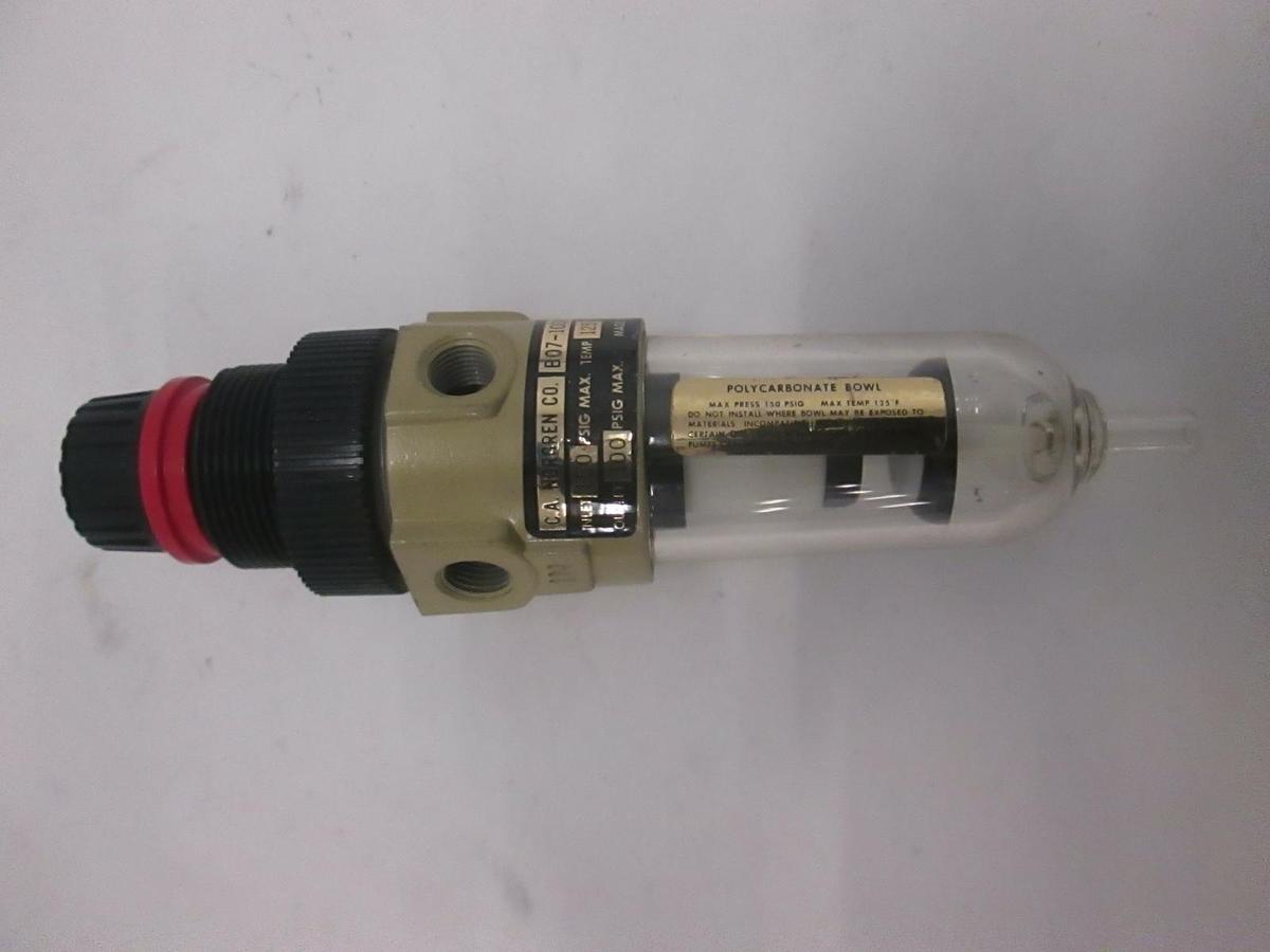 Used Norgren, Pneumatic Filter and Regulator, Model B07-102A1KA, Used