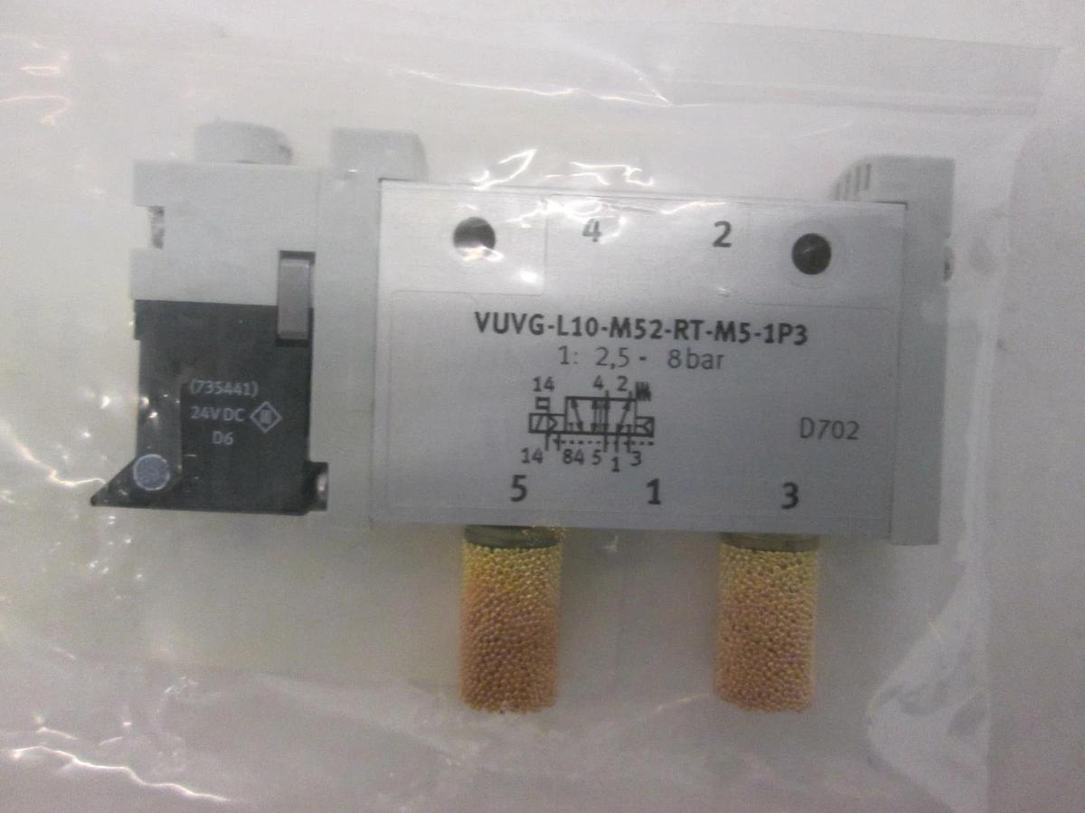 FESTO, VUVG-L10-M52-RT-M5-U-1P3, Solenoid Valve, New
