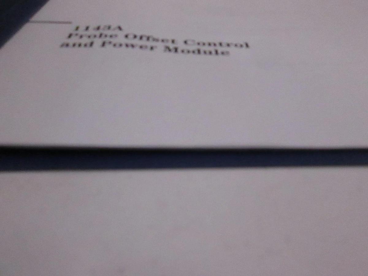 Used HP 1143A Probe Offset Control and Power Module User's Guide, Used