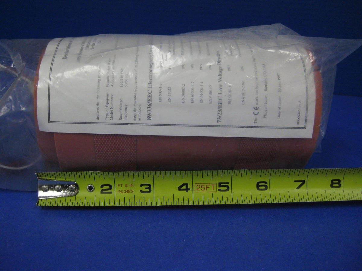 MKS HPS 9599-0334 Straight 7" Heater Jacket for 3” Diameter Vacuum Pipe, NEW