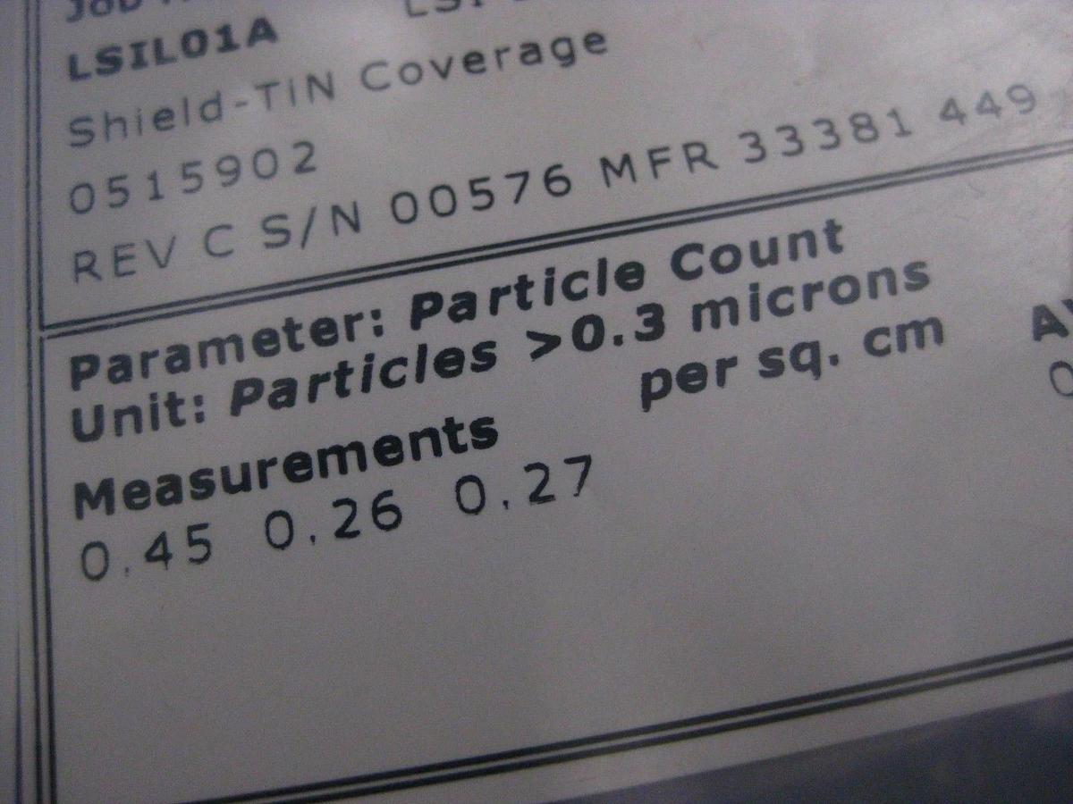 Used Applied Materials AMAT 0020-23045 Lower Shield, 101% Tin Coverage, NEW
