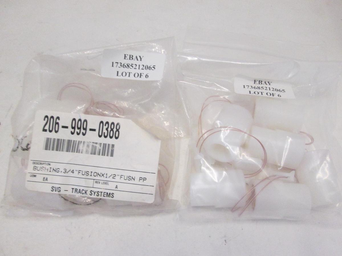GEORGE FISCHER, 837-101F, BUSHING, 3/4" FUSIONX1/2"FUSN PP, New, Lot of 12