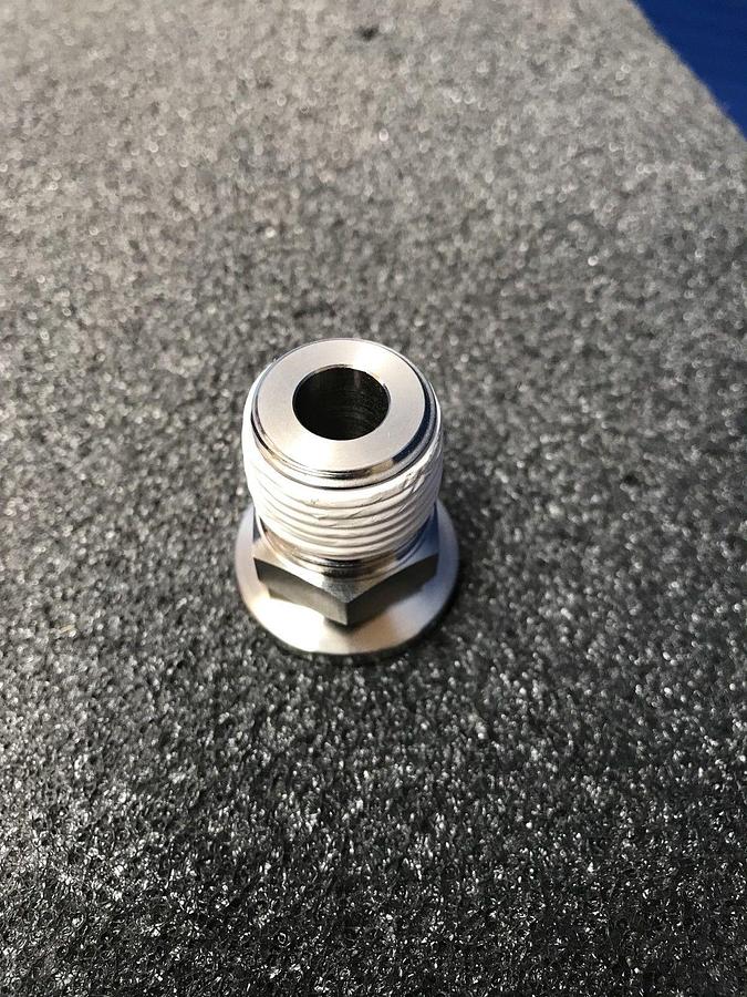 Used Nor-Cal NW-16-1/2-MPT Adapter, NW16 x 1/2" MNPT, Lot of 4 Used