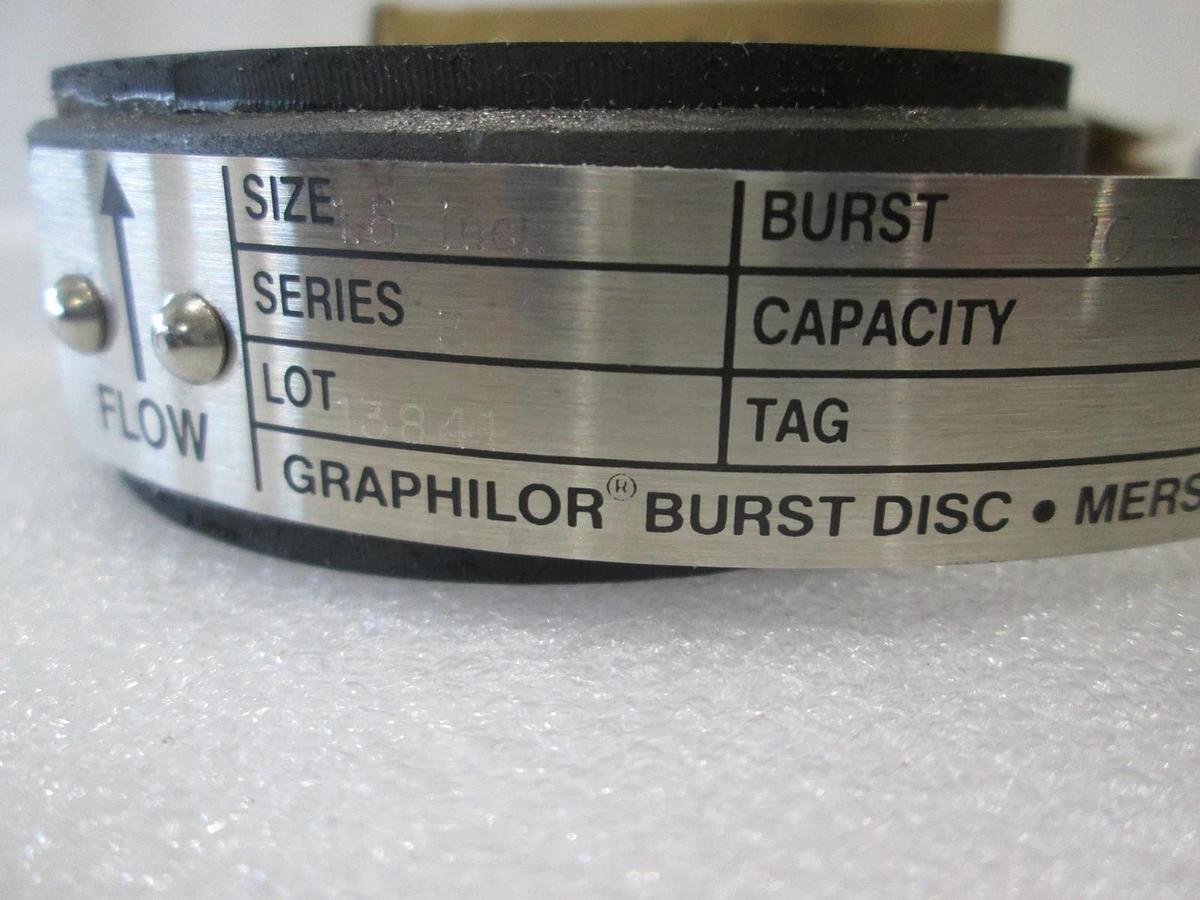 McMaster Carr Supply, S3-015010MB, Burst Disk, Series 3, 1/5" S 1-W/Bar, New