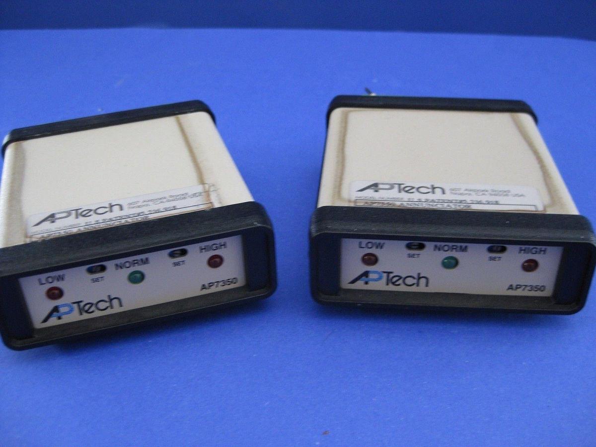 Used Aptech AP7350 Annunciator, Lot of 2 used on ICCI Bruce Furnace Flow Switch