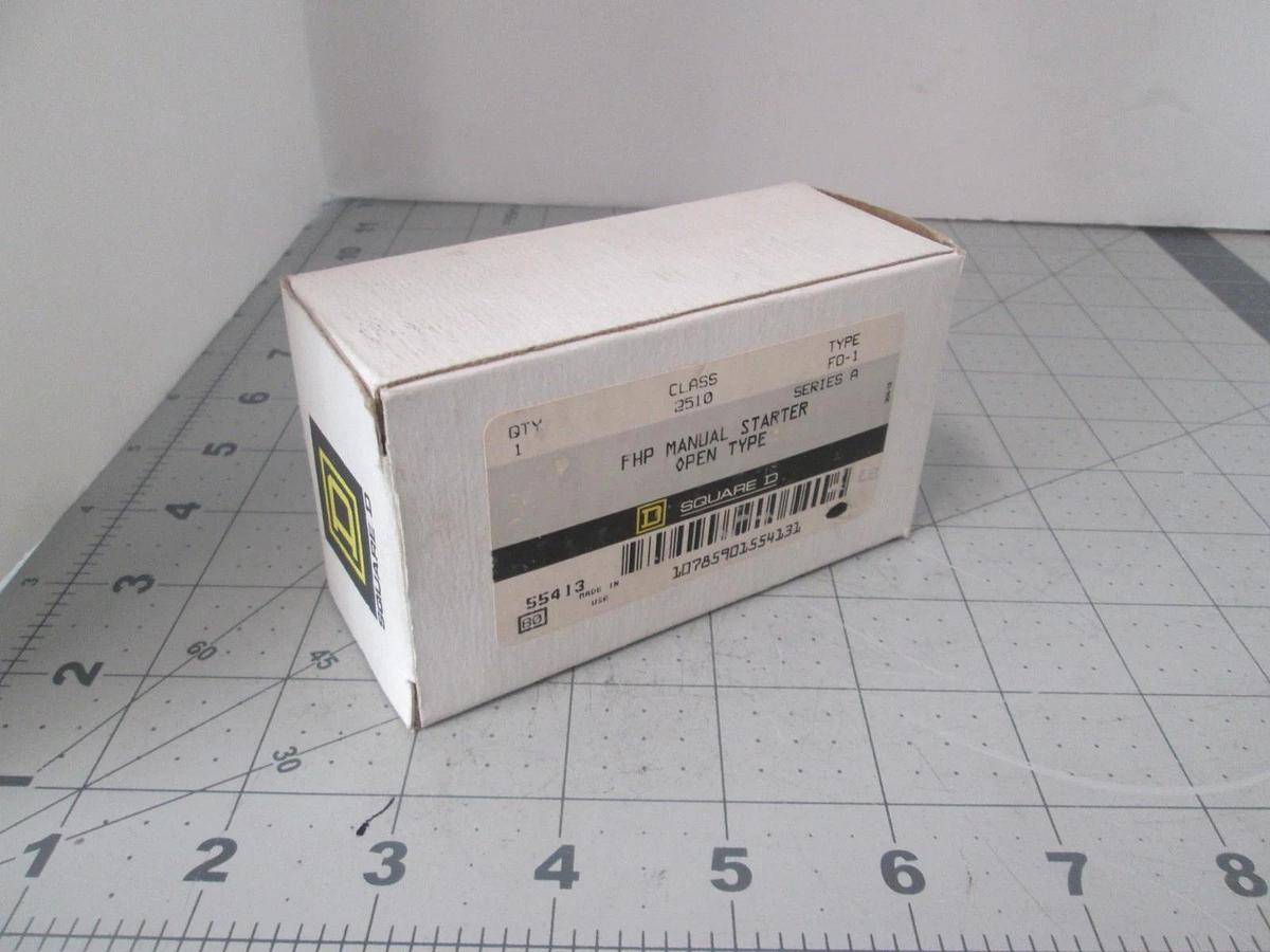 Square D, FO-1, FHP Manual Starter, Open Type, New
