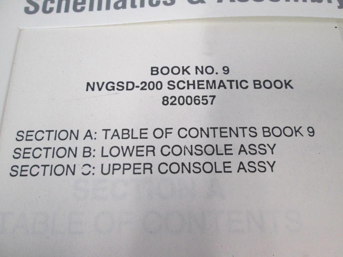 Used Eaton, NVGSD-200, Book 9, Schematics and Assembly Drawings, Used