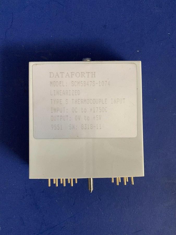Used DATAFORTH SCM5B47 TYPE S Linearized Thermocouple Input Module - Used