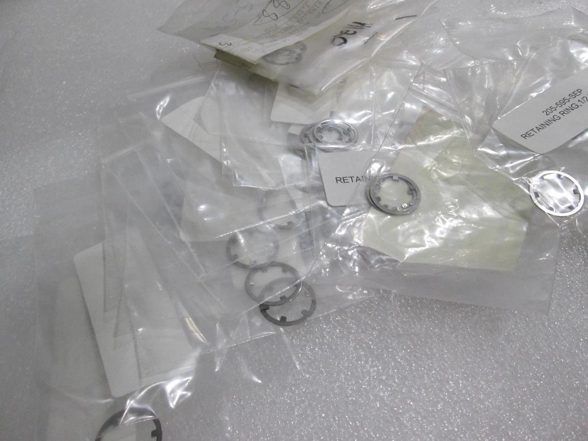 Retaining Ring, 1/2" Shaft, SS, 205-595, New, Lot of 49