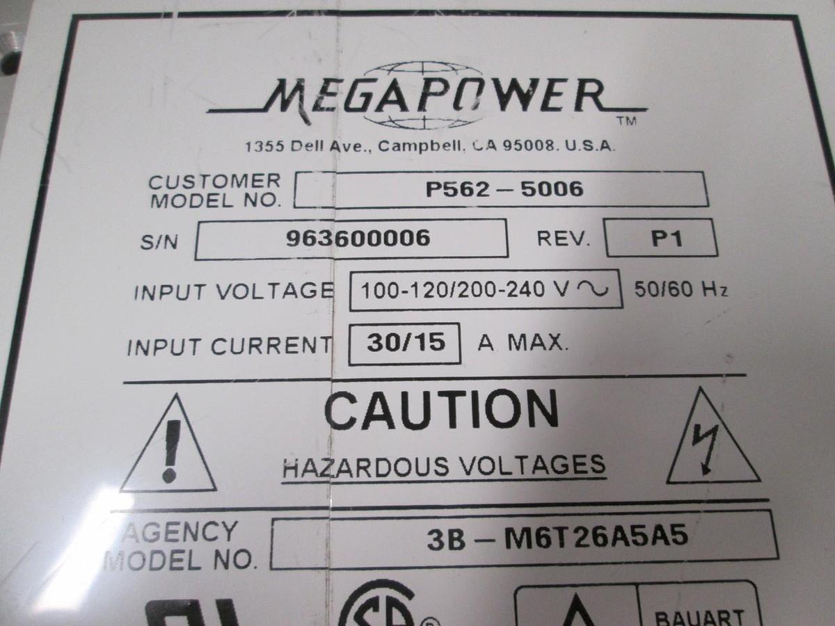 Used Mega Power, P562-5006, Switching Power Supply, 100-120//200-240V, New